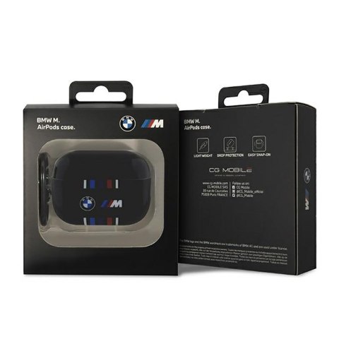 BMW Multiple Colored Lines - Etui AirPods Pro 2 (Czarny) BMW Multiple Colored Lines - Etui AirPods Pro 2 (Czarny)