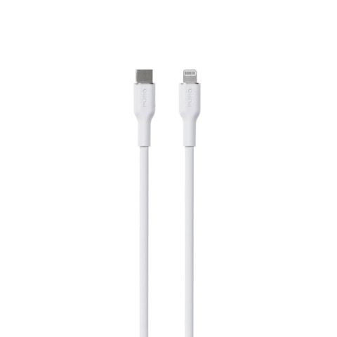PURO ICON Soft Cable - Kabel USB-C do Lightning certyfikat MFi 1.5 m (White) PURO ICON Soft Cable - Kabel USB-C do Lightning certyfikat MFi 1.5 m (White)