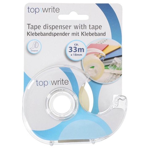 Topwrite - Zestaw dyspenser biurowy + taśma klejąca Topwrite - Zestaw dyspenser biurowy + taśma klejąca