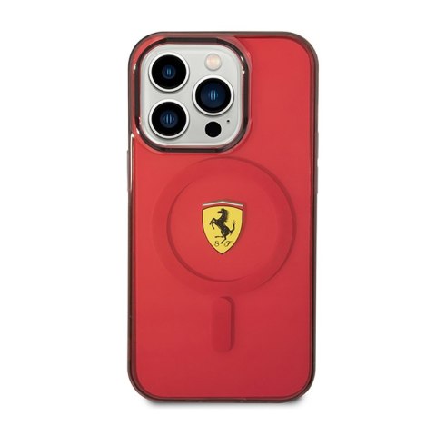 Ferrari Translucent MagSafe - Etui iPhone 14 Pro (Czerwony) Ferrari Translucent MagSafe - Etui iPhone 14 Pro (Czerwony)
