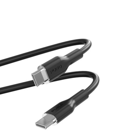 PURO ICON Soft Cable - Kabel USB-C do USB-C 1.5 m (Black) PURO ICON Soft Cable - Kabel USB-C do USB-C 1.5 m (Black)