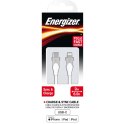 Energizer Classic - Kabel połączeniowy USB-C do Lightning certyfikat MFi 2m (Biały)