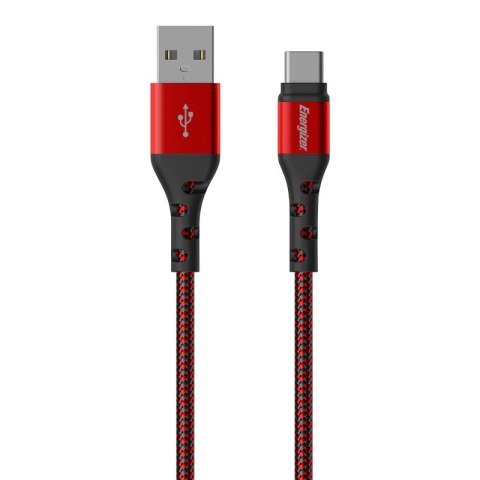 Energizer Ultimate - Kabel połączeniowy USB-A do USB-C 2m (Czerwony) Energizer Ultimate - Kabel połączeniowy USB-A do USB-C 2m (Czerwony)