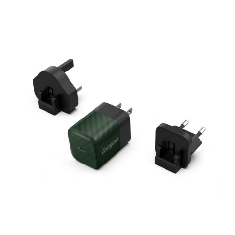 Energizer Ultimate - Ładowarka sieciowa Multiplug EU / UK / US GaN USB-C 20W PD (Zielony) Energizer Ultimate - Ładowarka sieciowa Multiplug EU / UK / US GaN USB-C 20W PD (Zielony)