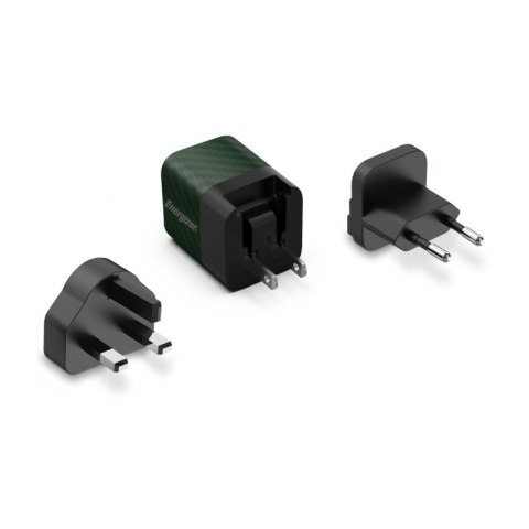 Energizer Ultimate - Ładowarka sieciowa Multiplug EU / UK / US GaN USB-C 20W PD (Zielony) Energizer Ultimate - Ładowarka sieciowa Multiplug EU / UK / US GaN USB-C 20W PD (Zielony)