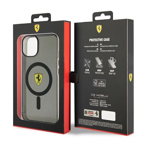 Ferrari Translucent MagSafe - Etui iPhone 14 Plus (Czarny) Ferrari Translucent MagSafe - Etui iPhone 14 Plus (Czarny)