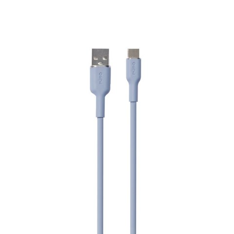 PURO ICON Soft Cable - Kabel USB-A do USB-C 1.5 m (Powder Blue) PURO ICON Soft Cable - Kabel USB-A do USB-C 1.5 m (Powder Blue)