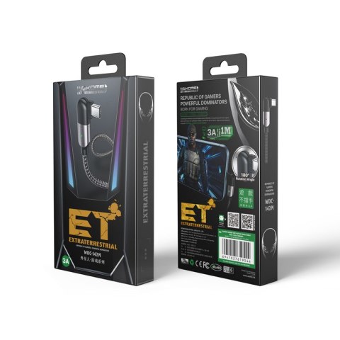 WEKOME WDC-142 Game Series - Kabel gamingowy USB-A do Micro USB 3A Obrót o 180° 1 m (Tarnish) WEKOME WDC-142 Game Series - Kabel gamingowy USB-A do Micro USB 3A Obrót o 180° 1 m (Tarnish)