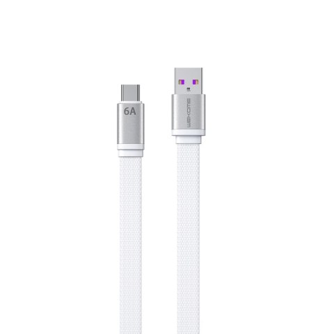 WEKOME WDC-156 King Kong 2nd gen - Kabel połączeniowy USB-A do USB-C 6A Fast Charging 1.3 m (Biały) WEKOME WDC-156 King Kong 2nd gen - Kabel połączeniowy USB-A do USB-C 6A Fast Charging 1.3 m (Biały)