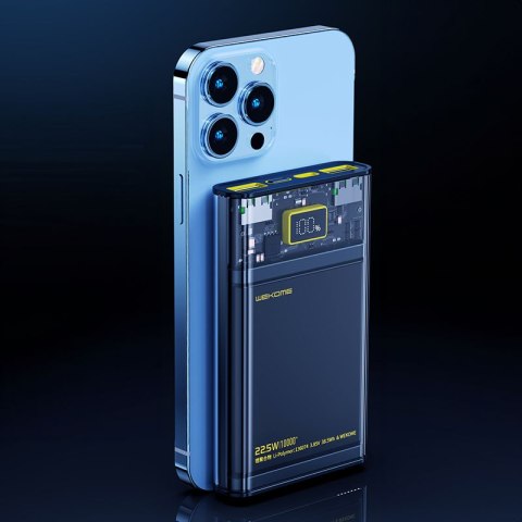 WEKOME WP-319 Vanguard Series - Power bank 10000 mAh Super Charging PD 20W + QC 22.5W (Czarny / Przezroczysty) WEKOME WP-319 Vanguard Series - Power bank 10000 mAh Super Charging PD 20W + QC 22.5W (Czarny / Przezroczysty)