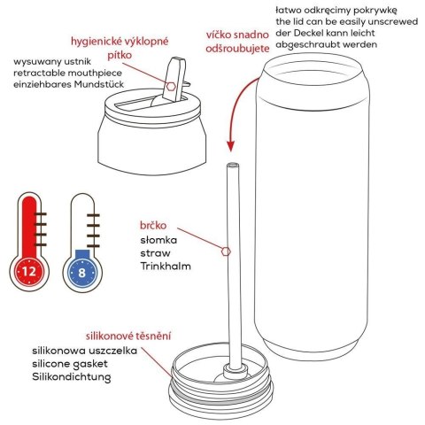 ORION TERMOS KUBEK TERMICZNY BIDON PUSZKA 700ml 128875 ORION TERMOS KUBEK TERMICZNY BIDON PUSZKA 700ml 128875