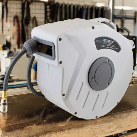 BITUXX® Wąż Pneumatyczny 20M do Sprężarki ze Zwijakiem Montaż Ścienny BITUXX® Wąż Pneumatyczny 20M do Sprężarki ze Zwijakiem Montaż Ścienny