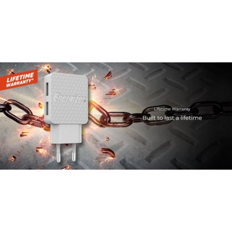 Energizer HardCase - Kompaktowa ładowarka sieciowa 2x USB-A + Kabel USB-C & Micro USB (Czarny) dożywotnia gwarancja Energizer HardCase - Kompaktowa ładowarka sieciowa 2x USB-A + Kabel USB-C & Micro USB (Czarny) dożywotnia gwarancja