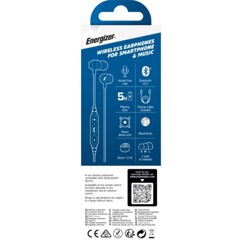 Energizer Ultimate CIBT20 - Bezprzewodowe słuchawki douszne Bluetooth V5.0 (Czarny) Energizer Ultimate CIBT20 - Bezprzewodowe słuchawki douszne Bluetooth V5.0 (Czarny)