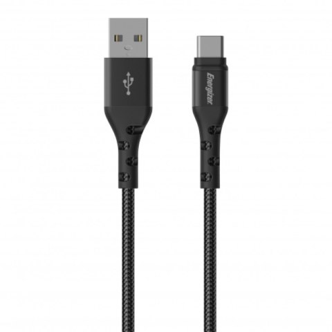 Energizer Ultimate - Kabel połączeniowy USB-A do USB-C 2m (Czarny) Energizer Ultimate - Kabel połączeniowy USB-A do USB-C 2m (Czarny)