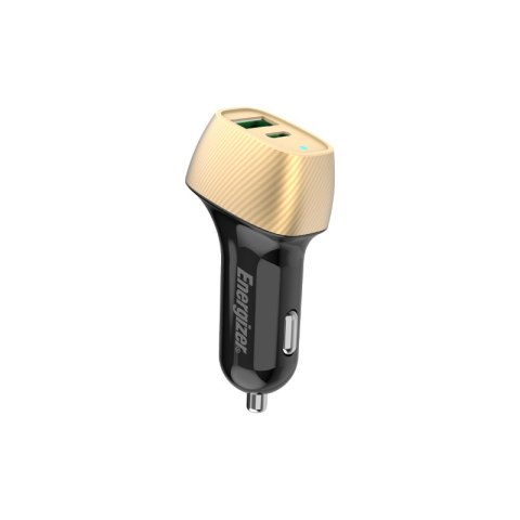 Energizer Ultimate - Ładowarka samochodowa USB-C & USB-A 38W PD + QC3.0 (Złoty / Czarny) Energizer Ultimate - Ładowarka samochodowa USB-C & USB-A 38W PD + QC3.0 (Złoty / Czarny)