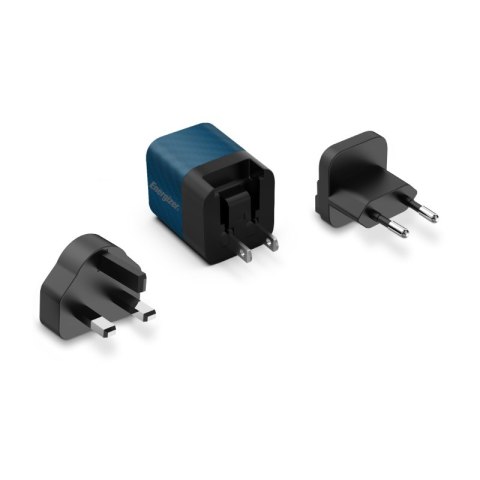 Energizer Ultimate - Ładowarka sieciowa Multiplug EU / UK / US GaN USB-C 20W PD (Niebieski) Energizer Ultimate - Ładowarka sieciowa Multiplug EU / UK / US GaN USB-C 20W PD (Niebieski)
