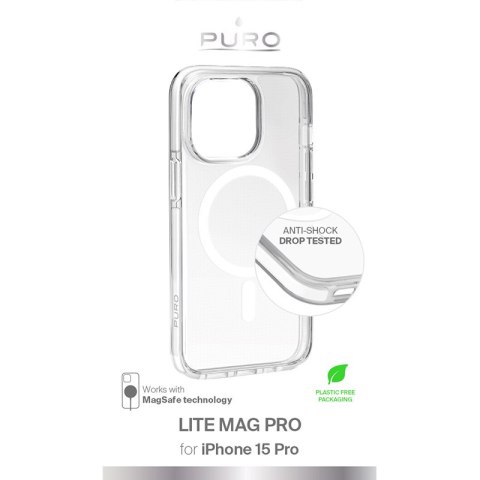 PURO LITEMAG PRO - Etui iPhone 15 Pro MagSafe (przezroczysty) PURO LITEMAG PRO - Etui iPhone 15 Pro MagSafe (przezroczysty)