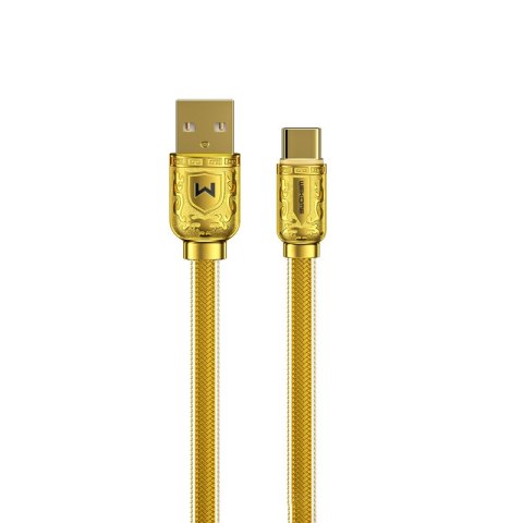 WEKOME WDC-161 Sakin Series - Kabel połączeniowy USB-A do USB-C Fast Charging 6A 1 m (Złoty) WEKOME WDC-161 Sakin Series - Kabel połączeniowy USB-A do USB-C Fast Charging 6A 1 m (Złoty)