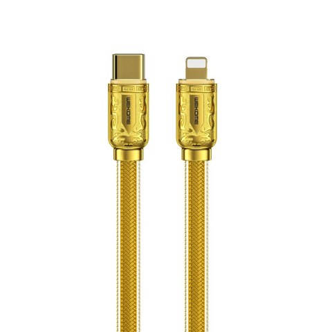 WEKOME WDC-163 Sakin Series - Kabel połączeniowy USB-C do Lightning PD 20W 1 m (Złoty) WEKOME WDC-163 Sakin Series - Kabel połączeniowy USB-C do Lightning PD 20W 1 m (Złoty)