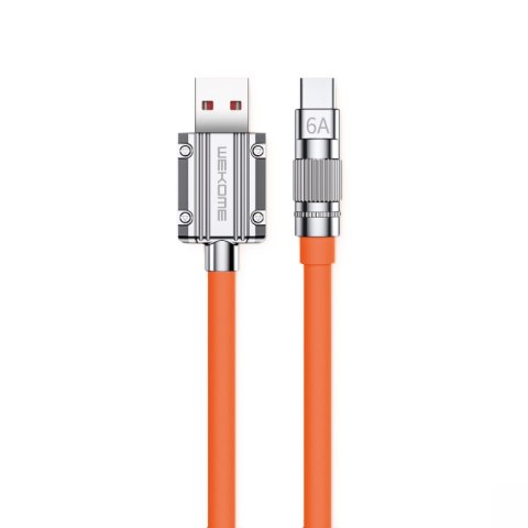WEKOME WDC-186 Wingle Series - Kabel połączeniowy USB-A do USB-C Fast Charging 1 m (Pomarańczowy) WEKOME WDC-186 Wingle Series - Kabel połączeniowy USB-A do USB-C Fast Charging 1 m (Pomarańczowy)