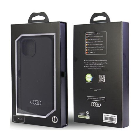 Audi Silicone Case - Etui iPhone 14 (Czarny) Audi Silicone Case - Etui iPhone 14 (Czarny)