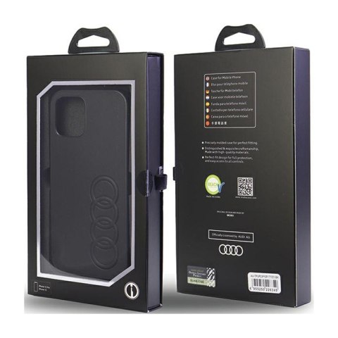 Audi Synthetic Leather - Etui iPhone 12 / iPhone 12 Pro (Czarny) Audi Synthetic Leather - Etui iPhone 12 / iPhone 12 Pro (Czarny)