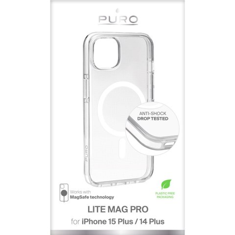 PURO LITEMAG PRO - Etui iPhone 15 Plus MagSafe (przezroczysty) PURO LITEMAG PRO - Etui iPhone 15 Plus MagSafe (przezroczysty)