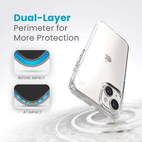 Speck Presidio Perfect-Clear - Etui iPhone 15 Plus / iPhone 14 Plus (Clear) Speck Presidio Perfect-Clear - Etui iPhone 15 Plus / iPhone 14 Plus (Clear)