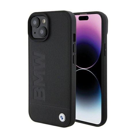 BMW Leather Hot Stamp - Etui iPhone 15 (czarny) BMW Leather Hot Stamp - Etui iPhone 15 (czarny)