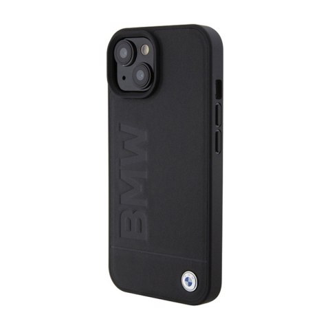 BMW Leather Hot Stamp - Etui iPhone 15 (czarny) BMW Leather Hot Stamp - Etui iPhone 15 (czarny)