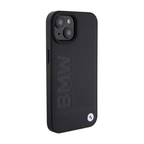 BMW Leather Hot Stamp - Etui iPhone 15 (czarny) BMW Leather Hot Stamp - Etui iPhone 15 (czarny)