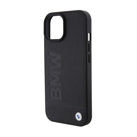 BMW Leather Hot Stamp - Etui iPhone 15 (czarny) BMW Leather Hot Stamp - Etui iPhone 15 (czarny)