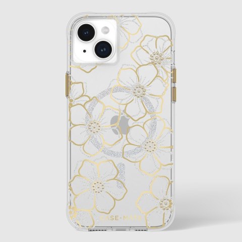 Case-Mate Floral Gems MagSafe - Etui iPhone 15 Plus (Gold) Case-Mate Floral Gems MagSafe - Etui iPhone 15 Plus (Gold)