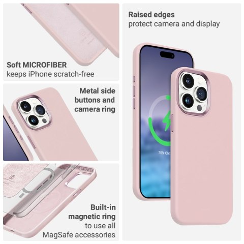 Crong Color Cover LUX Magnetic - Etui iPhone 15 Pro Max MagSafe (różowy) Crong Color Cover LUX Magnetic - Etui iPhone 15 Pro Max MagSafe (różowy)