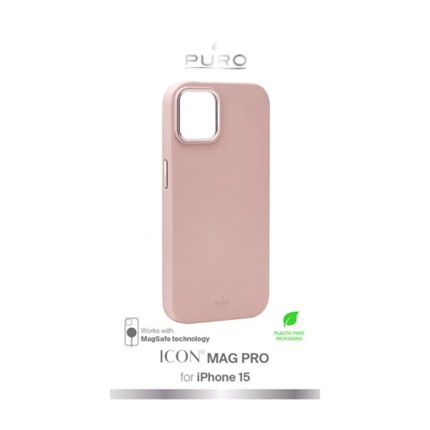 PURO ICON MAG PRO - Etui iPhone 15 MagSafe (Rose) PURO ICON MAG PRO - Etui iPhone 15 MagSafe (Rose)