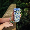 Quokka Vaso Cafe Doble Pared - Kubek z podwójnymi ściankami 450 ml (Ditsy Bloom)