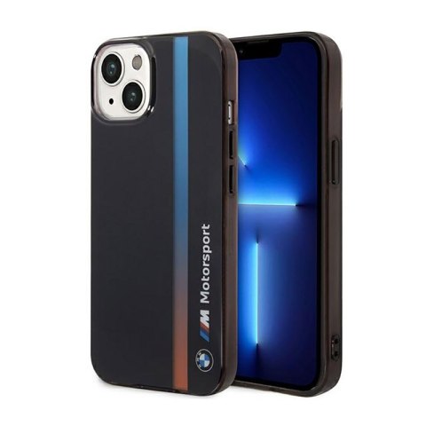 BMW Tricolor Stripe - Etui iPhone 14 (Czarny) BMW Tricolor Stripe - Etui iPhone 14 (Czarny)