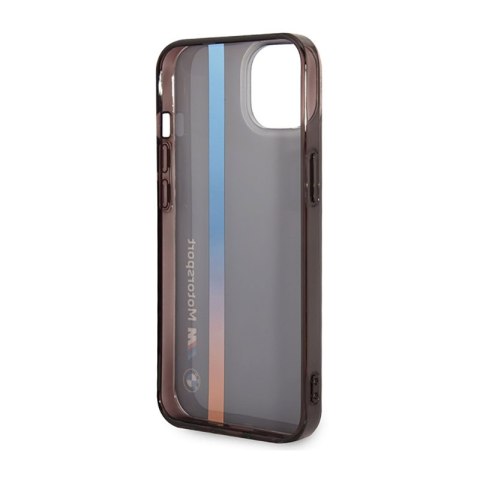 BMW Tricolor Stripe - Etui iPhone 14 (Czarny) BMW Tricolor Stripe - Etui iPhone 14 (Czarny)