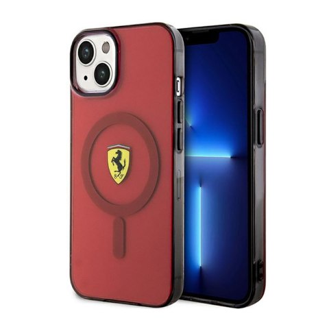 Ferrari Translucent MagSafe - Etui iPhone 14 (Czerwony) Ferrari Translucent MagSafe - Etui iPhone 14 (Czerwony)