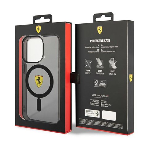 Ferrari Translucent MagSafe - Etui iPhone 14 Pro Max (Czarny) Ferrari Translucent MagSafe - Etui iPhone 14 Pro Max (Czarny)