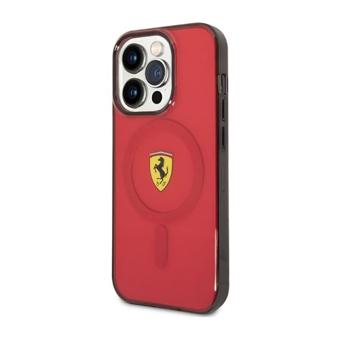 Ferrari Translucent MagSafe - Etui iPhone 14 Pro Max (Czerwony) Ferrari Translucent MagSafe - Etui iPhone 14 Pro Max (Czerwony)