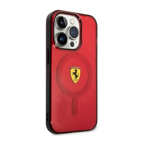 Ferrari Translucent MagSafe - Etui iPhone 14 Pro Max (Czerwony) Ferrari Translucent MagSafe - Etui iPhone 14 Pro Max (Czerwony)