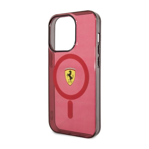 Ferrari Translucent MagSafe - Etui iPhone 14 Pro Max (Czerwony) Ferrari Translucent MagSafe - Etui iPhone 14 Pro Max (Czerwony)