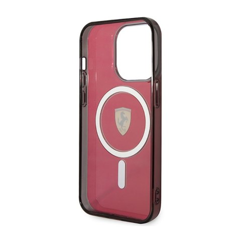 Ferrari Translucent MagSafe - Etui iPhone 14 Pro Max (Czerwony) Ferrari Translucent MagSafe - Etui iPhone 14 Pro Max (Czerwony)