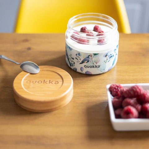 Quokka Deli Food Jar - Pojemnik szklany na żywność / lunchbox 500 ml (Blue Nature) Quokka Deli Food Jar - Pojemnik szklany na żywność / lunchbox 500 ml (Blue Nature)