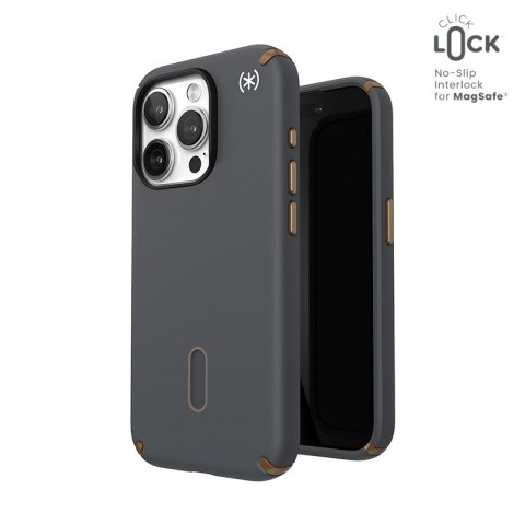 Speck Presidio2 Pro ClickLock & MagSafe - Etui iPhone 15 Pro (Charcoal Grey / Cool Bronze) Speck Presidio2 Pro ClickLock & MagSafe - Etui iPhone 15 Pro (Charcoal Grey / Cool Bronze)