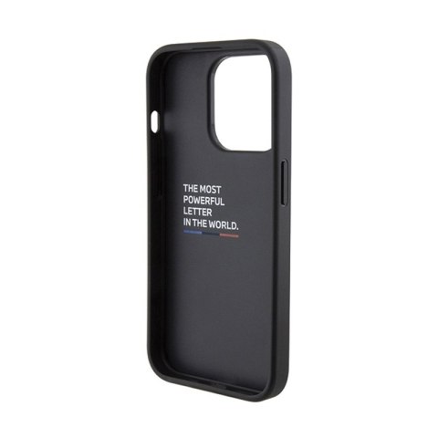 BMW Grip Stand Smooth & Carbon - Etui iPhone 15 Pro (czarny) BMW Grip Stand Smooth & Carbon - Etui iPhone 15 Pro (czarny)