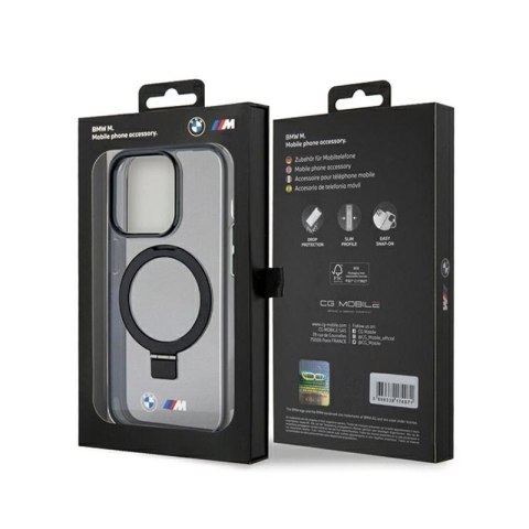 BMW Ring Stand M Collection MagSafe - Etui iPhone 15 Pro Max (czarny) BMW Ring Stand M Collection MagSafe - Etui iPhone 15 Pro Max (czarny)