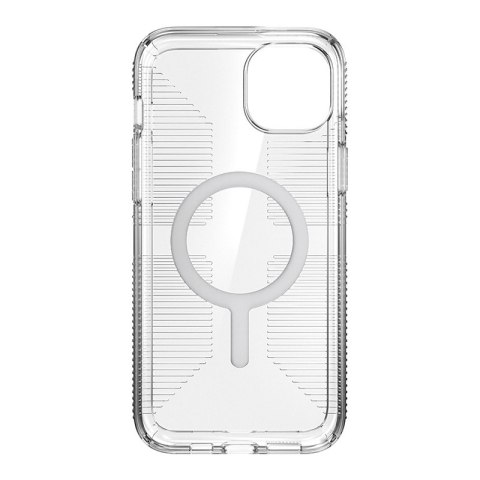 Speck Gemshell Grip + MagSafe - Etui do iPhone 15 Plus / iPhone 14 Plus (Clear / Chrome Finish) Speck Gemshell Grip + MagSafe - Etui do iPhone 15 Plus / iPhone 14 Plus (Clear / Chrome Finish)